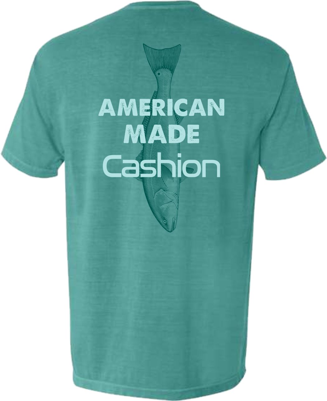 95524 Cashion Redfish Comfort Colors T-Shirt -Seafoam